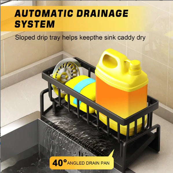 Housious All-in-One Kitchen Sink Organizer for Cleaning Essentials