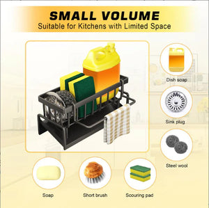 Housious All-in-One Kitchen Sink Organizer for Cleaning Essentials