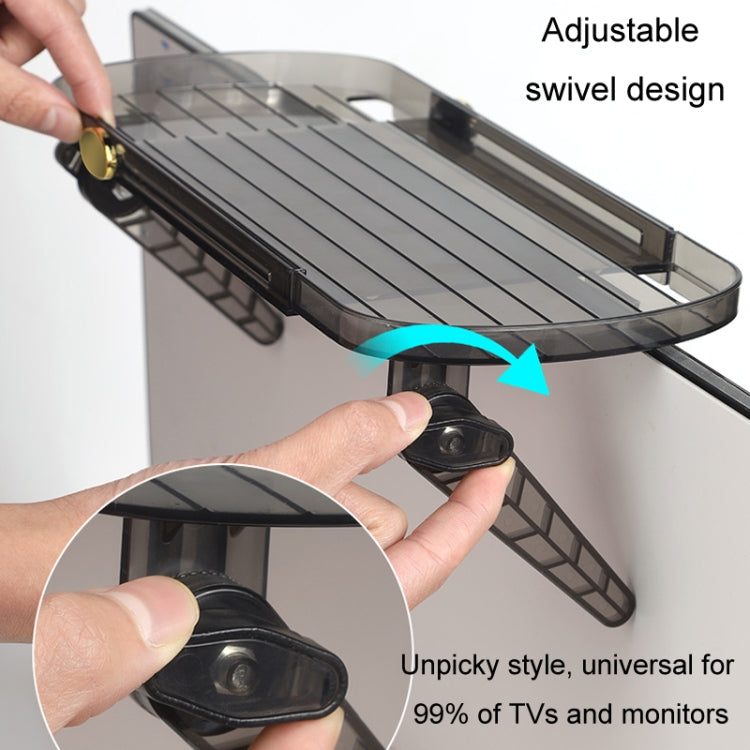 Screen Top Shelf Mount TV Screen Top Storage Rack for Cellphone Stand Router