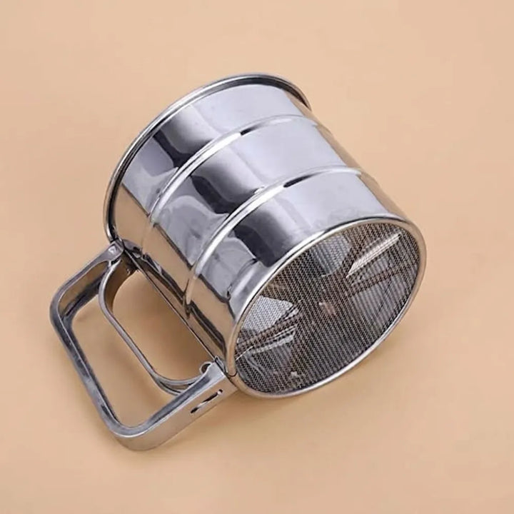 Heavy Duty Stainless Steel Flour Sifter with Handle – Baking Essentials