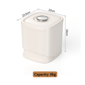 Large 6kg Moisture-Proof Grain Dispenser & Rice Storage Bin | Airtight Bulk Food Organizer