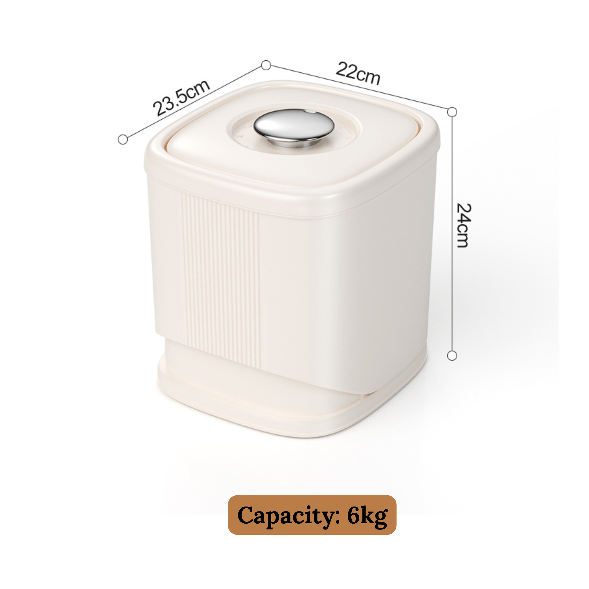 Large 6kg Moisture-Proof Grain Dispenser & Rice Storage Bin | Airtight Bulk Food Organizer