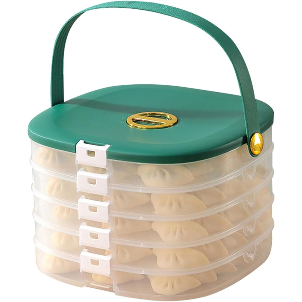 Multiple-Layer Dumplings Organizer | Stackable Freezer Storage for Fresh, Tidy Dumplings