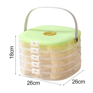 Multiple-Layer Dumplings Organizer | Stackable Freezer Storage for Fresh, Tidy Dumplings
