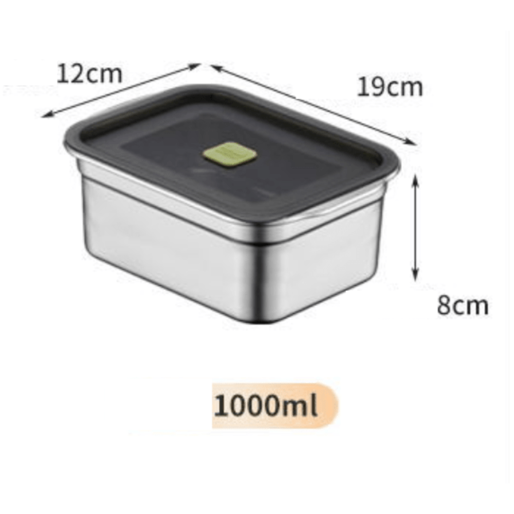 Durable Stackable Rectangular Storage Box with Secure Hinged Lid