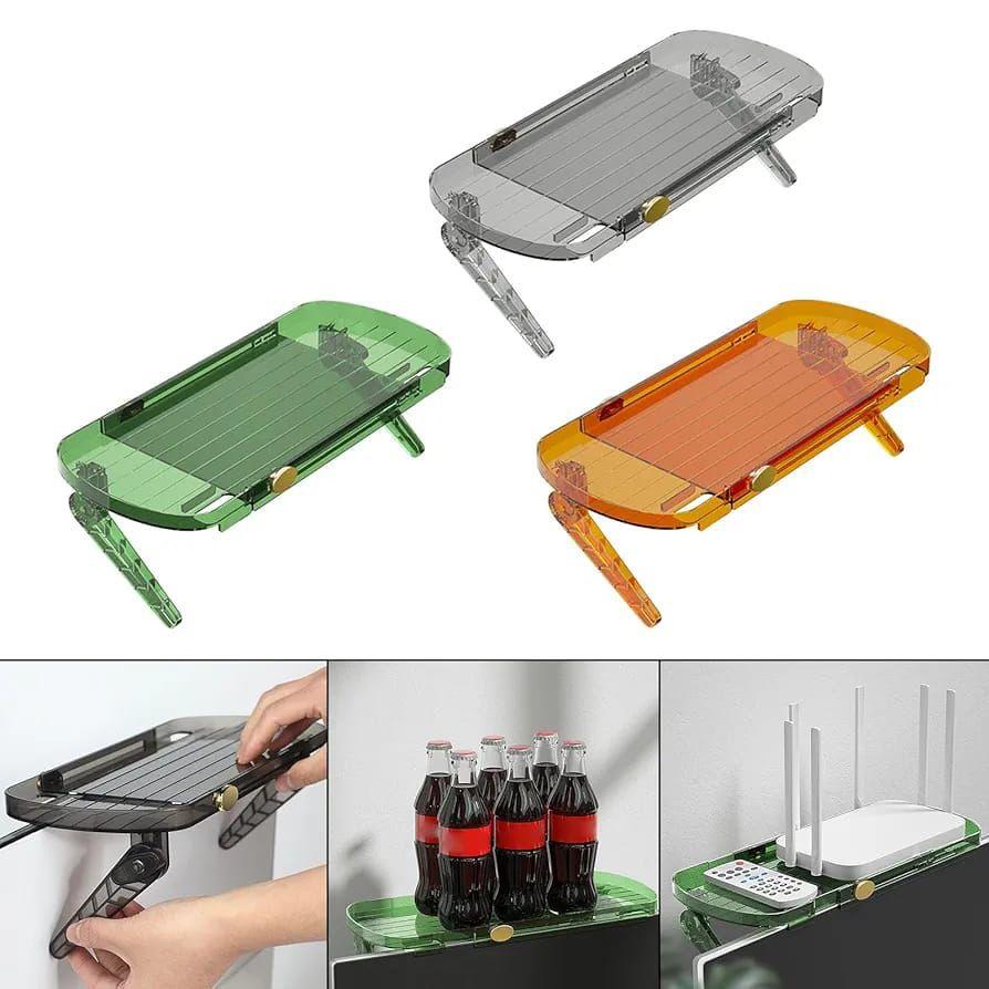 Screen Top Shelf Mount TV Screen Top Storage Rack for Cellphone Stand Router