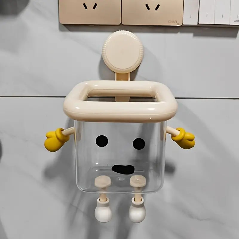 Multi-Purpose Wall-Mounted Bathroom Storage Organizer