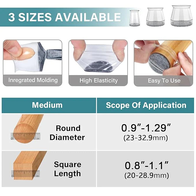 Housious Chair Leg Floor Protectors