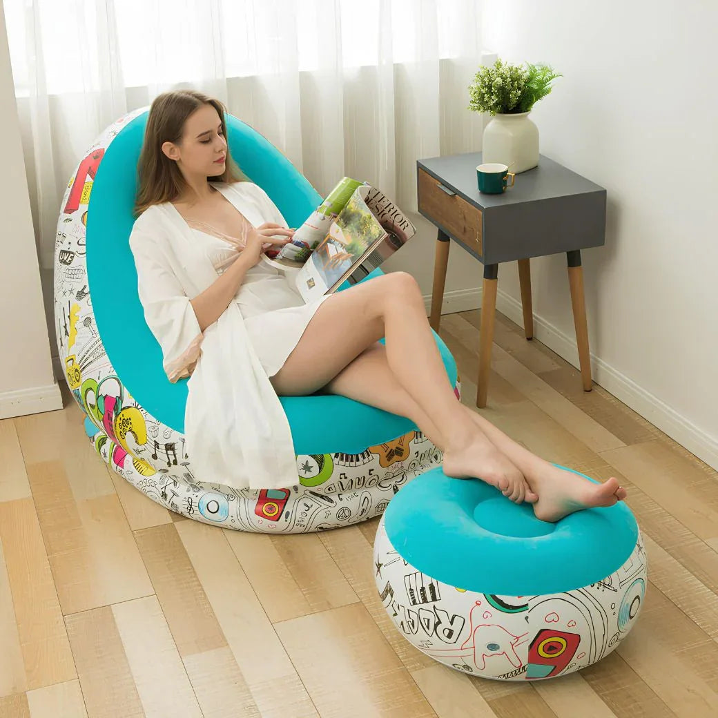 Housious-Inflatable Lounge Chair (Durable PVC Material) - Housious