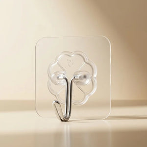 Self Adhesive Wall Hooks | Strong Traceless Multi-Purpose Hooks | Pack of 10