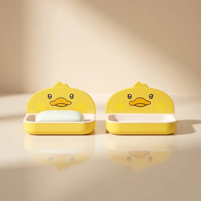 Wall Mounted Soap Dish with Drain | Double Layer Bathroom Soap Holder