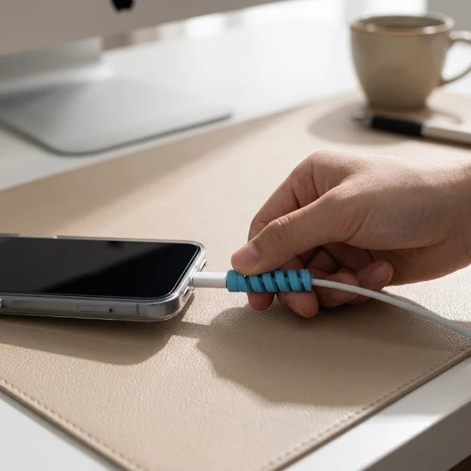 Flexible Cable Protector Spiral | Charger Wire Saver (Assorted Colors)