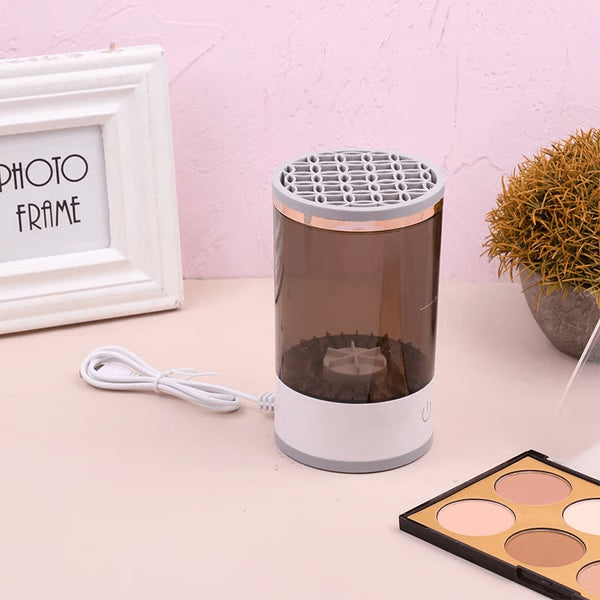 Automatic Electric Makeup Brush Cleaner & Dryer – Fast, Portable & Deep Cleaning for All Sizes
