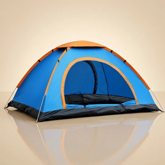 4 Person capacity Waterproof Camping Tent | Portable Foldable Dome Shelter for Outdoor Picnic, Hiking, Trekking & Family Camping