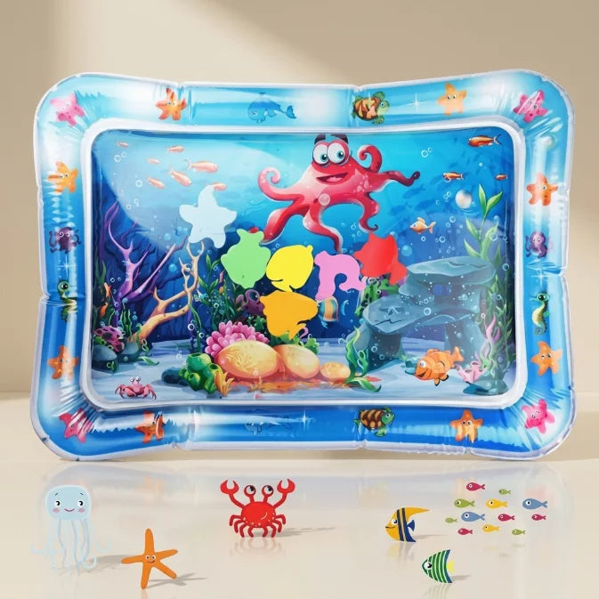 Inflatable Baby Water Play Mat | Sensory Development Tummy Time Mat