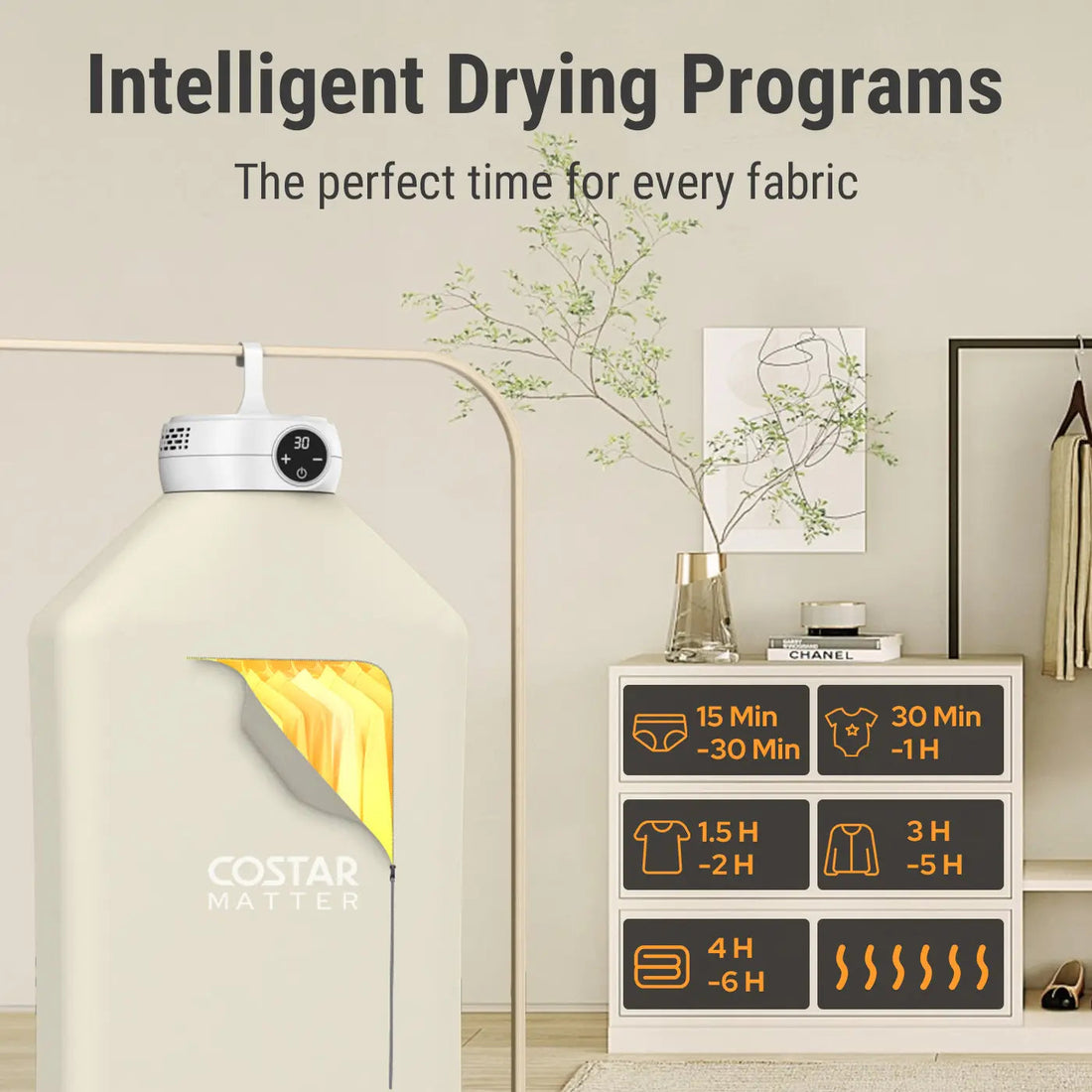 Portable Laundry Drying Wardrobe for Home