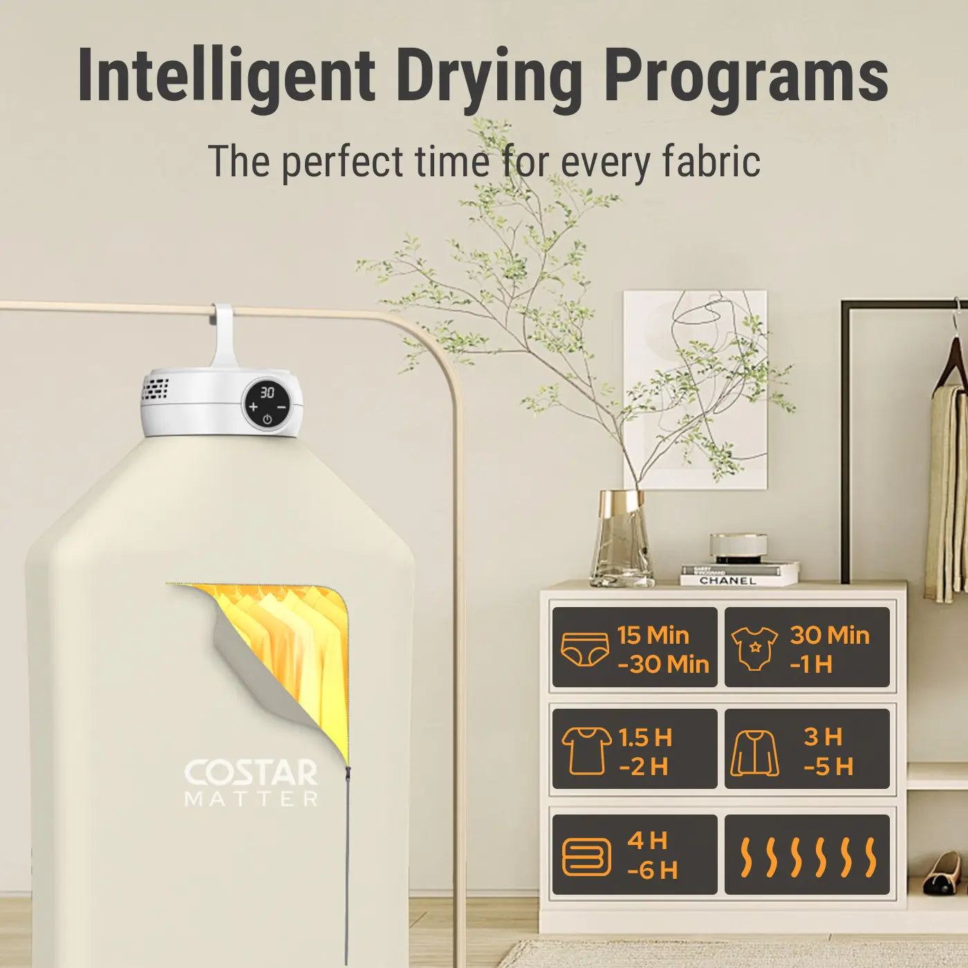 Portable Laundry Drying Wardrobe for Home