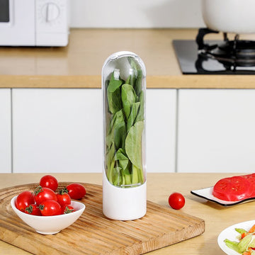 Fresh Herb Keeper & Vegetable Storage Container | Prolongs Freshness Up to 3x