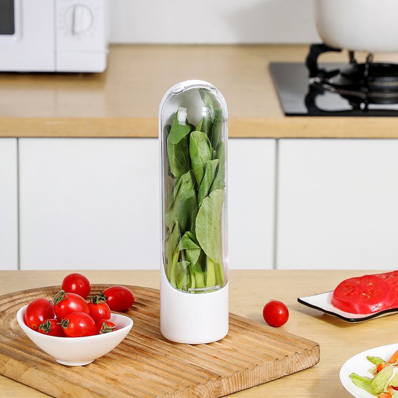 Fresh Herb Keeper & Vegetable Storage Container | Prolongs Freshness Up to 3x