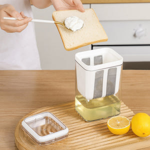 Premium Hung Curd Maker with Ultra-Fine Mesh Strainer (1100ml) | DIY Greek Yogurt & Cheese Making Kit