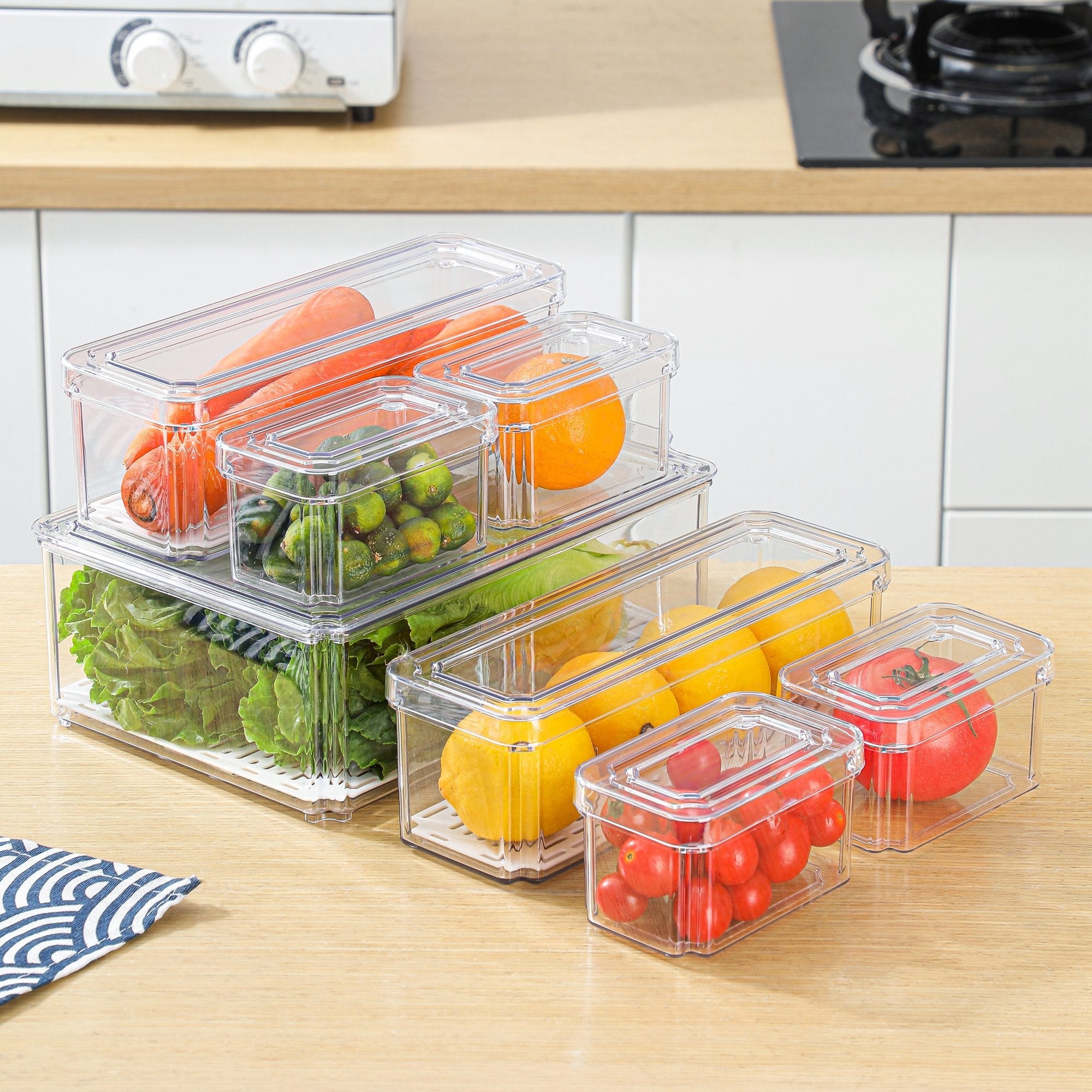 Fresh Keeper Refrigerator Storage Box for Fruits & Vegetables