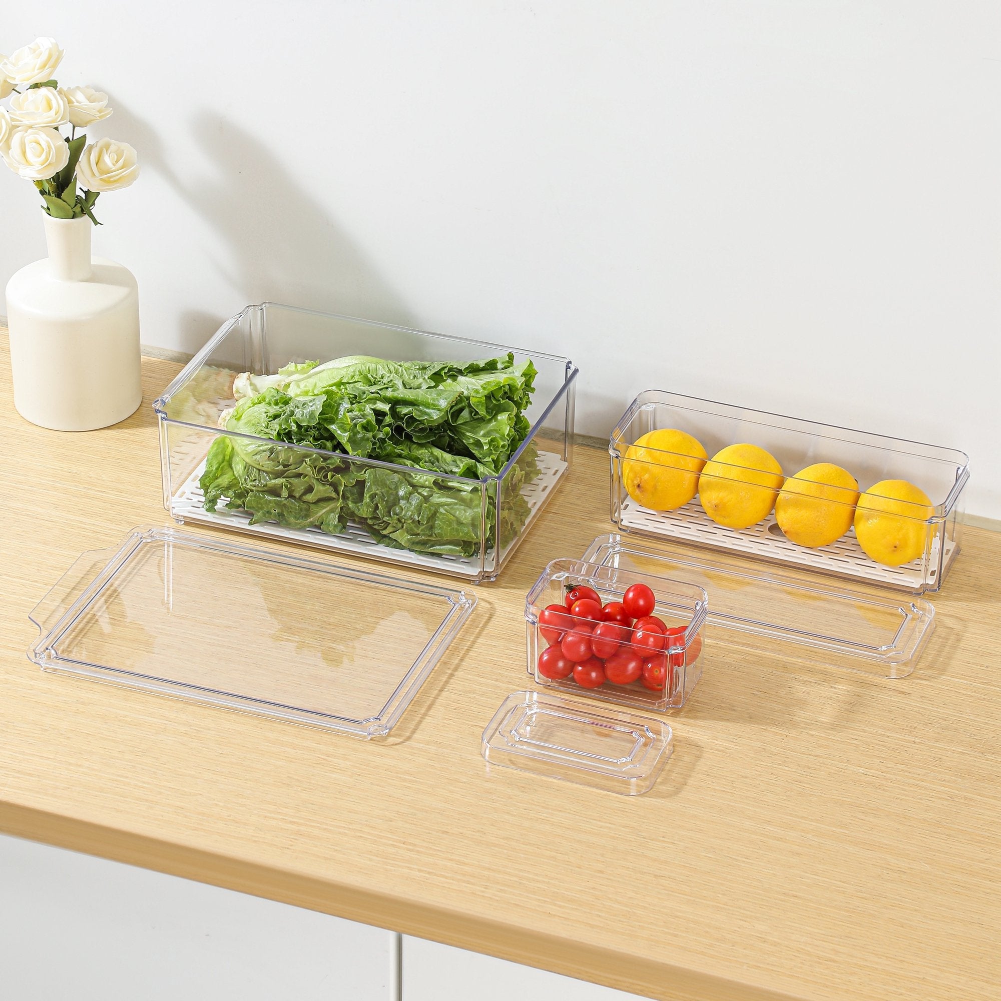 Fresh Keeper Refrigerator Storage Box for Fruits & Vegetables