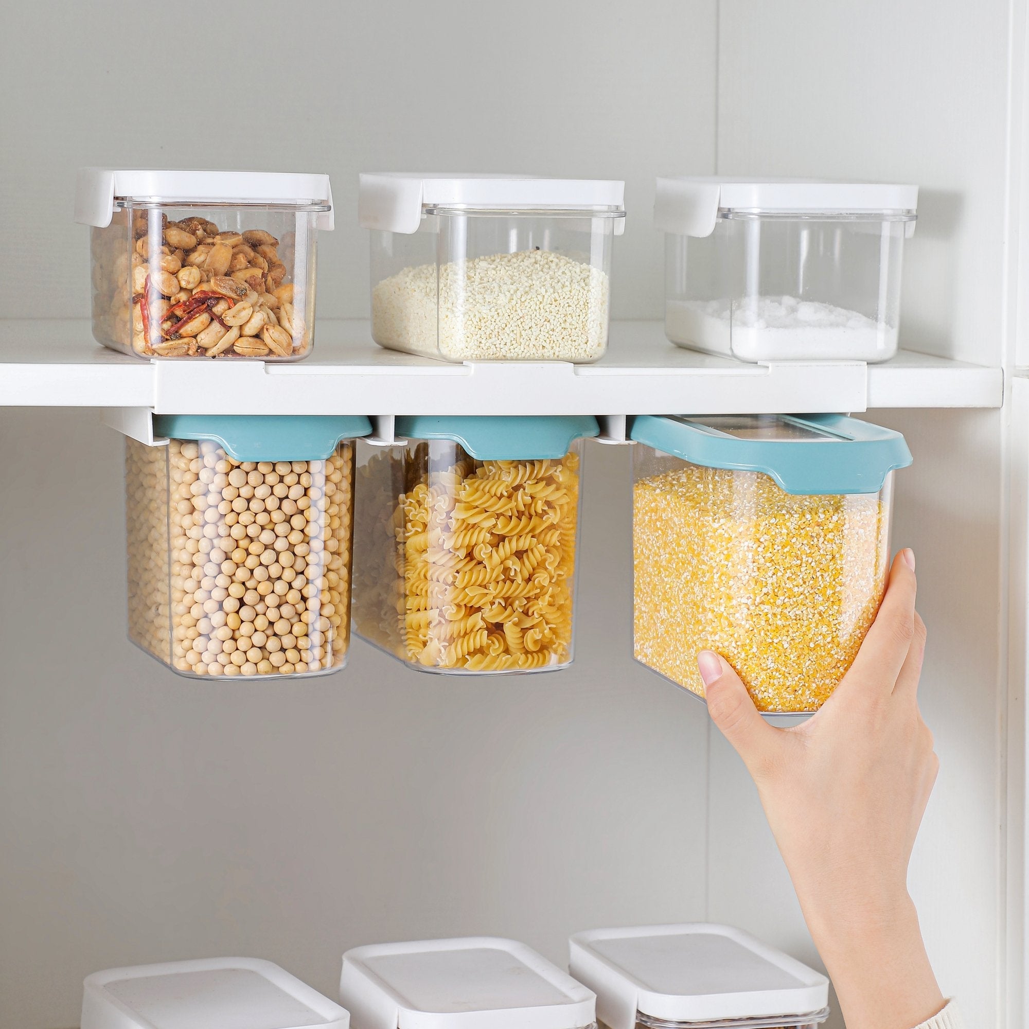 Shelf Max Sealed Storage Set | Airtight Pantry Organizers for Fresh, Clutter-Free Storage