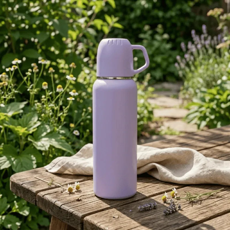 450ml Stainless Steel Vacuum Flask Bottle | Hot & Cold Insulated Water Bottle