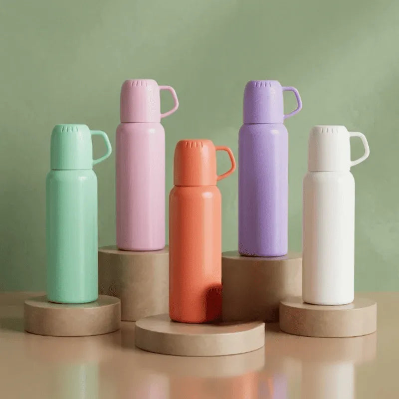 450ml Stainless Steel Vacuum Flask Bottle | Hot & Cold Insulated Water Bottle