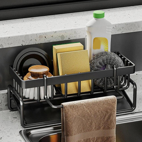 Housious All-in-One Kitchen Sink Organizer for Cleaning Essentials