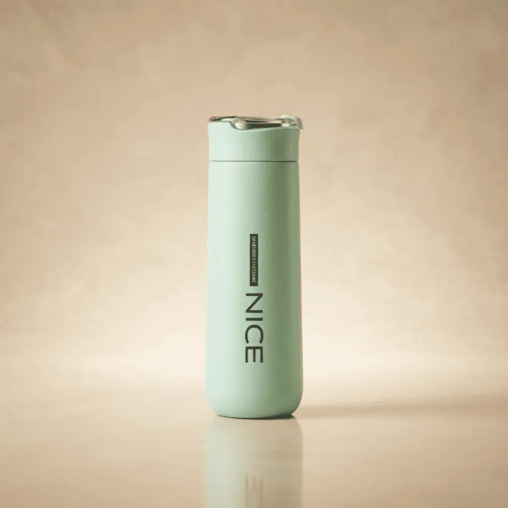 400ML Nice Vacuum Insulated Water Bottle | Leakproof Portable Flask for Tea, Coffee & Water