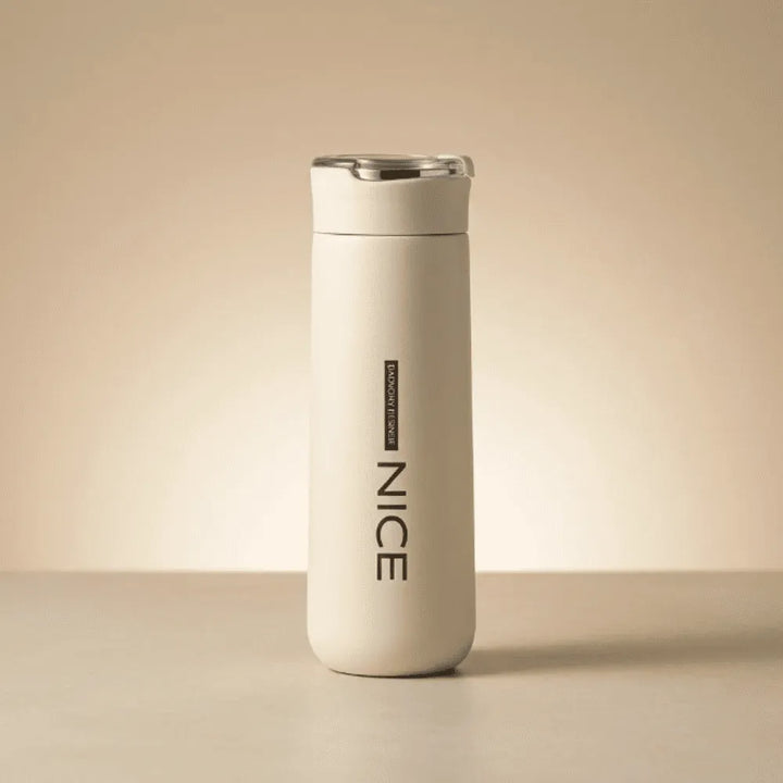 400ML Nice Vacuum Insulated Water Bottle | Leakproof Portable Flask for Tea, Coffee & Water