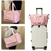 Portable Lavender Foldable Duffel Bag – Your Ultimate Travel Companion