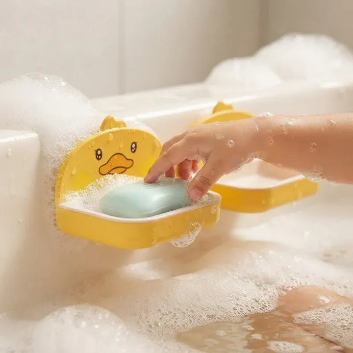 Wall Mounted Soap Dish with Drain | Double Layer Bathroom Soap Holder