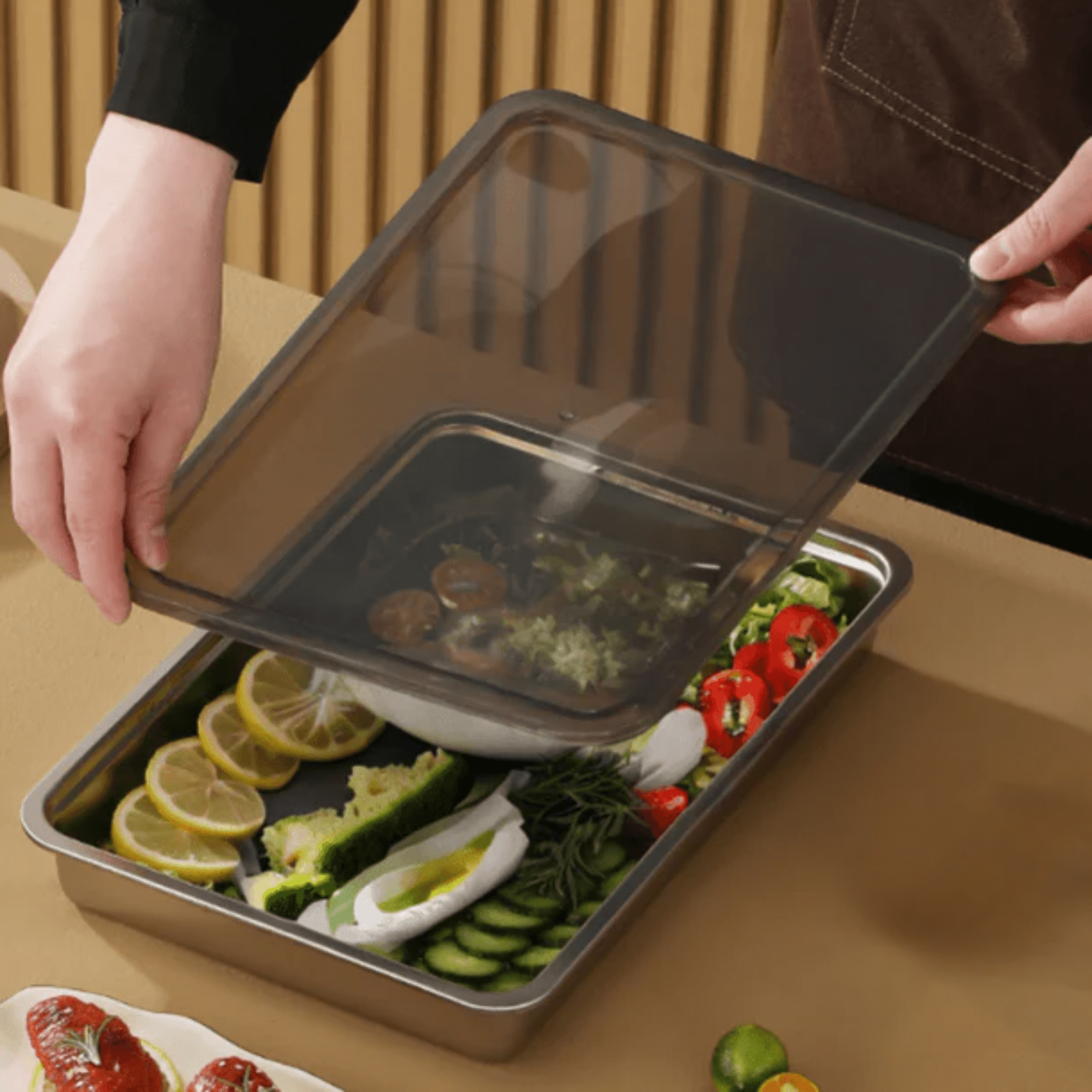 Premium Stainless Steel Food Preservation Box with Airtight Lid | Keeps Food Fresh Longer