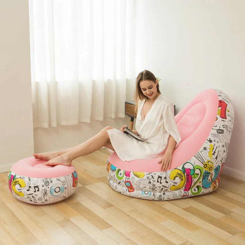 Housious-Inflatable Lounge Chair (Durable PVC Material) - Housious