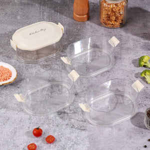 Multilayer Vacuum Seasoning Storage Box | Stackable & Airtight Spice Organizer