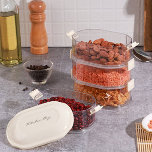 Multilayer Vacuum Seasoning Storage Box | Stackable & Airtight Spice Organizer