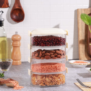 Multilayer Vacuum Seasoning Storage Box | Stackable & Airtight Spice Organizer