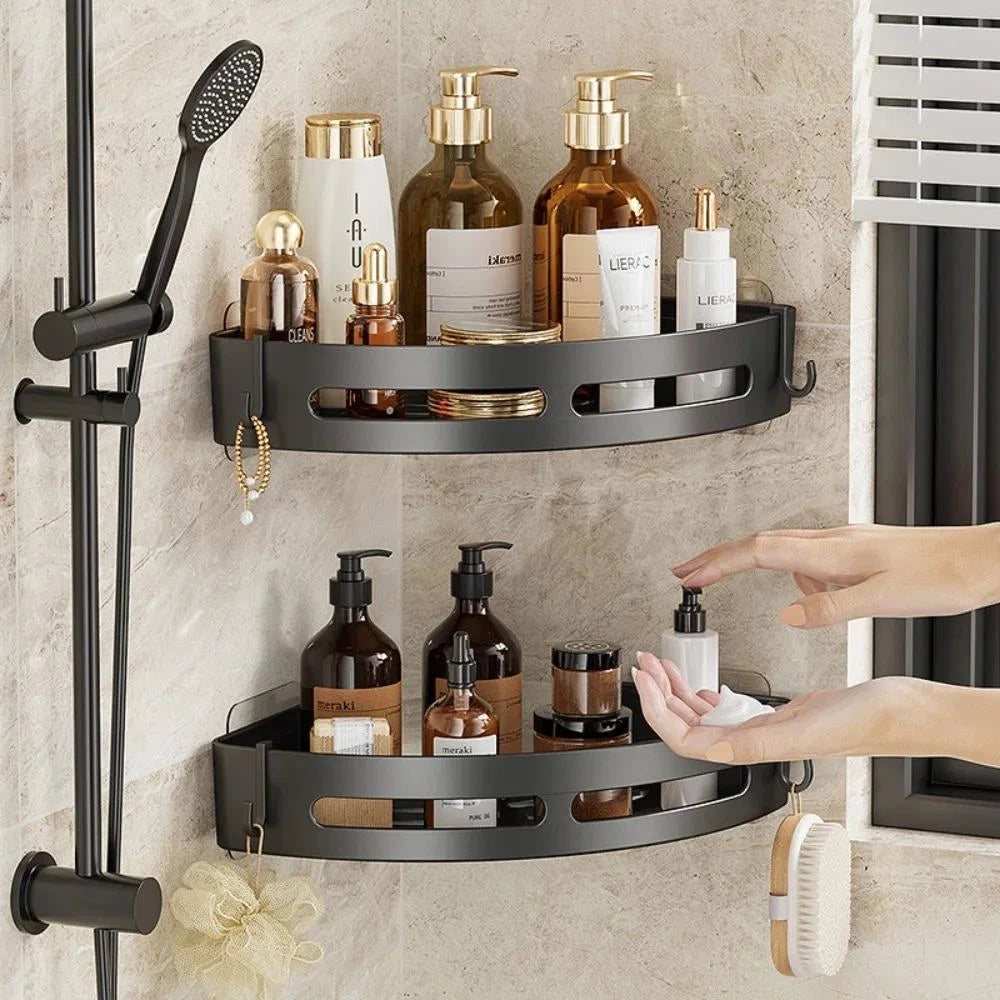 Housious No-Drill Bathroom Shower Caddy Shelf – Wall Mounted Shampoo, Soap, Towel & Storage Organizer for Bathroom & Kitchen