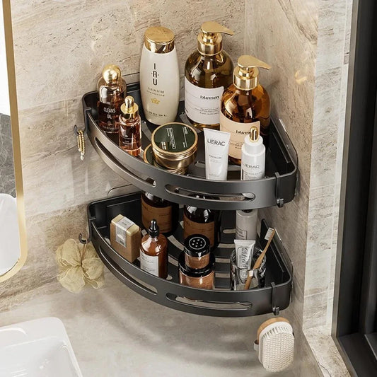 Housious No-Drill Bathroom Shower Caddy Shelf – Wall Mounted Shampoo, Soap, Towel & Storage Organizer for Bathroom & Kitchen