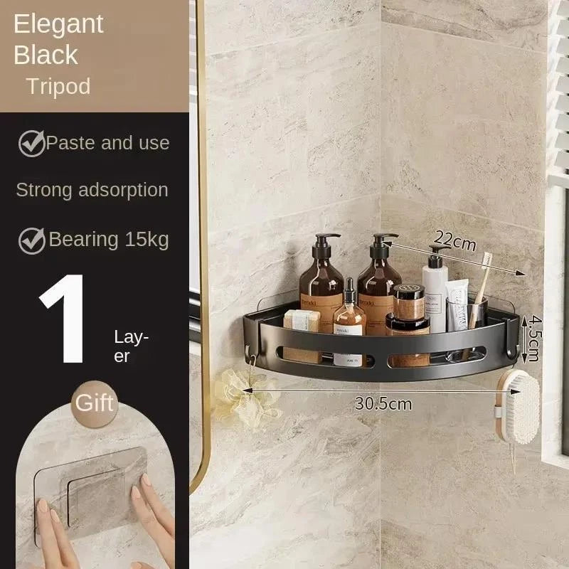 Housious No-Drill Bathroom Shower Caddy Shelf – Wall Mounted Shampoo, Soap, Towel & Storage Organizer for Bathroom & Kitchen