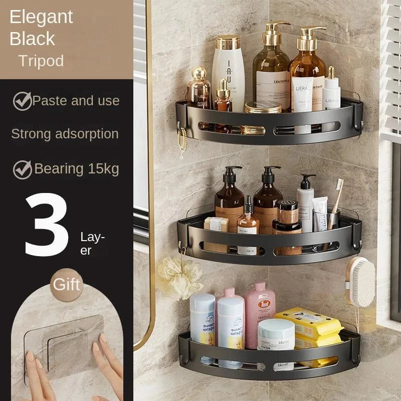 Housious No-Drill Bathroom Shower Caddy Shelf – Wall Mounted Shampoo, Soap, Towel & Storage Organizer for Bathroom & Kitchen
