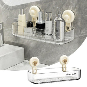 Housious® Multi-Purpose Transparent Suction Cup Storage Shelf