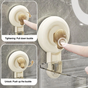 Housious® Multi-Purpose Transparent Suction Cup Storage Shelf